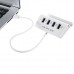 USB HUB 4Port OTG + Dock (2 in 1) (H-506) White